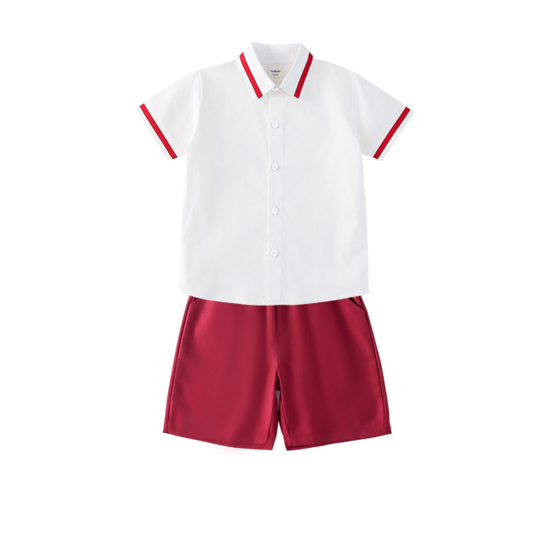 儿童校服红白合唱毕业儿童演出服