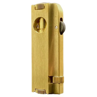 【超玩EDCC】战壕黄铜拔盖复古烟斗手工煤油打火机个性复古时尚男