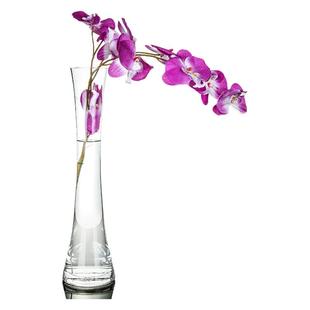 出口水晶无铅玻璃束腰细高台面餐桌异形细口花瓶简约欧式田园摆件