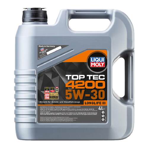 德国力魔顶技4200 5W-30 C2C3 4L柴汽通用发动机全合成机油润滑油