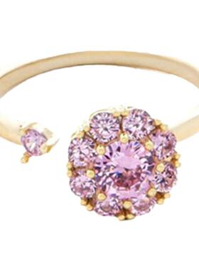 时来运转旋转开口戒指高级感指环