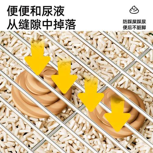 不锈钢狗厕所防踩屎尿不粘脚超大号宠物加高架子中小型犬狗狗便盆