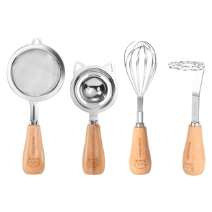 梵乐厨可立过滤网筛宝宝婴儿土豆压泥漏勺蛋黄蛋清分离器辅食工具