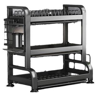 碗碟收纳架厨房置物架多功能台面放碗架碗筷碗盘盘子沥水架子碗柜