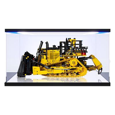 适用乐高42131App控制式Cat®推土机亚克力展示盒 透明收纳防尘罩