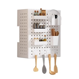 热水器遮壁挂炉遮挡罩洞洞板遮挡燃气管厨房遮丑锅炉灶置物架挡板