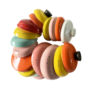 康舒彩色陶瓷砂锅盖子汤煲盖各种瓷煲盖单盖瓦罐土锅盖电炖锅配件