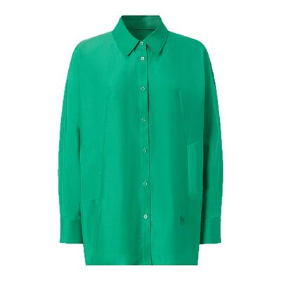 IMM尹默春平纹丝棉宽松衬衫女