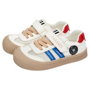 泰兰尼斯童鞋311春夏幼儿园室内鞋女童透气软底入园网面男童板鞋