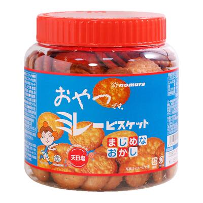 日本进口野村天日盐味小圆饼干