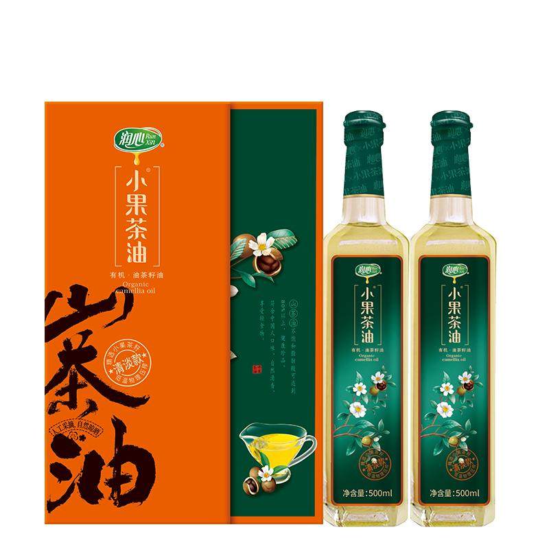 【618抢购】【爆款礼盒】润心有机小果茶油500MLx2高档热卖礼品