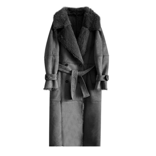 CIZZLEMORE【富士山下】托斯卡纳环保皮毛一体防风保暖大衣外套