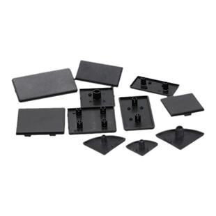 4040欧标工业铝型材铝合金型材端面端盖塑料堵头封头铝材配件盖子