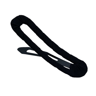 黑色布艺发夹绕布bb夹不伤发刘海夹简约侧边夹后脑勺碎发夹子纯色