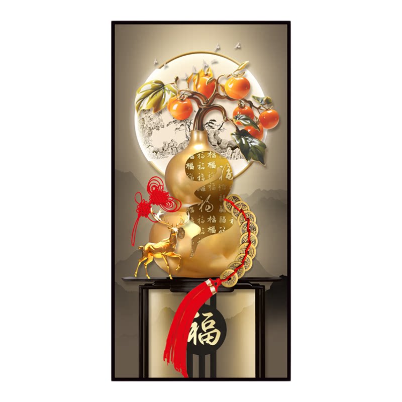 入户门正对门玄关画自粘装饰壁画