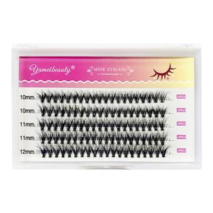 5D蓬松芭比D翘假睫毛凌乱立体30根浓密加黑欧美朵毛泡泡纱单簇毛