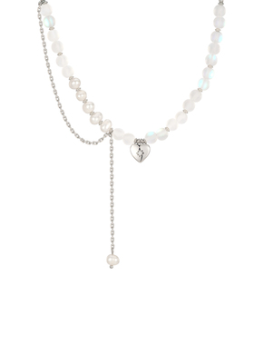 阿吉豆AJIDOU项链女珍珠项链小众时尚百搭潮酷淡水珍珠颈链锁骨链