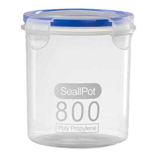 密封罐加厚全封闭瓶子透明特大号食品罐小号密封卡扣圆形收纳盒