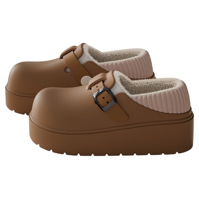 厚底增高勃肯棉拖鞋女士2025新款