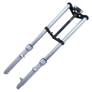 电动电瓶三轮车液压前叉减震牛头简易款双肩避震器方向柱总成改装