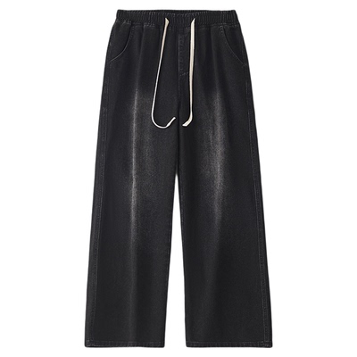 青少年加厚牛仔裤高个子加长裤子