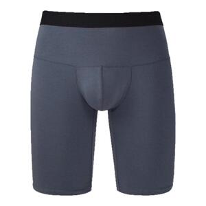 莫代尔男士内裤平角加长款个性防磨腿跑步修身透气防卷边四角裤头