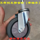 加厚塑料餐车轮子万向静音轮带刹车餐厅推车轮子橡胶软轮脚轮包i.