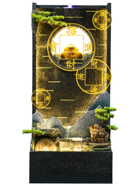 瓷温玉润开业招财水幕墙