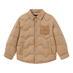 POLO WALK童装 男童羽绒服轻薄款短款2025新款冬季儿童外套上衣