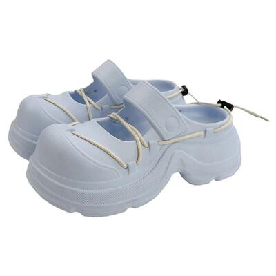 细细条系带时尚街头风半拖鞋夏