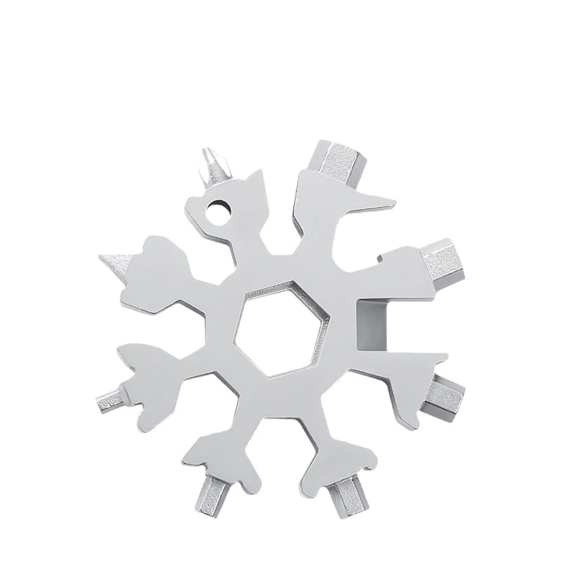 多功能雪花扳手钥匙扣便携式