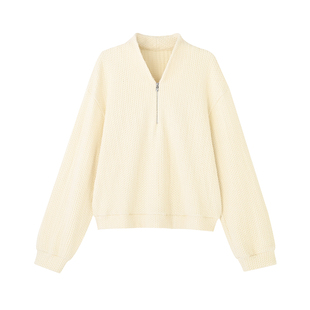 COMMON VALUE「 禅 Pāra 」毛感禅意领针织上衣中式宽松休闲卫衣