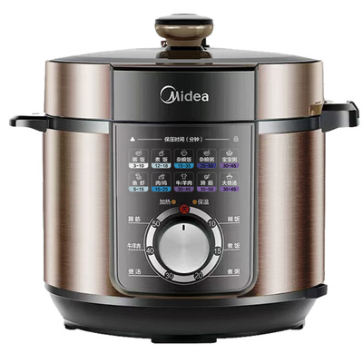 美的70kpa电压力锅双胆5L多功能