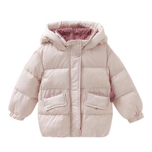 MOMOCO/玛米玛卡女童羽绒服外套2025冬季新款中大童可爱中长款甜