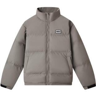 【3色可选】gxg.jeans男装 冬季保暖短款PU革立领羽绒服外套男