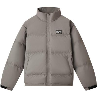 【3色可选】gxg.jeans男装 冬季保暖短款PU革立领羽绒服外套男