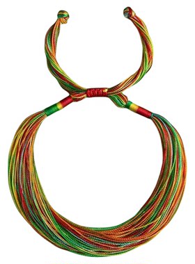 端午节五彩手绳手工编织手链