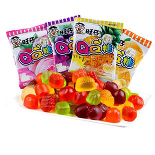 旺仔qq糖软糖20g可乐儿童橡皮糖礼物休闲小吃葡萄香橙儿童
