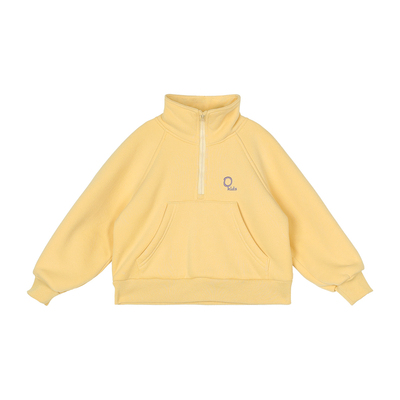 小o宝okids男童 立领卫衣加绒加厚运动风简约时尚2025新款秋冬