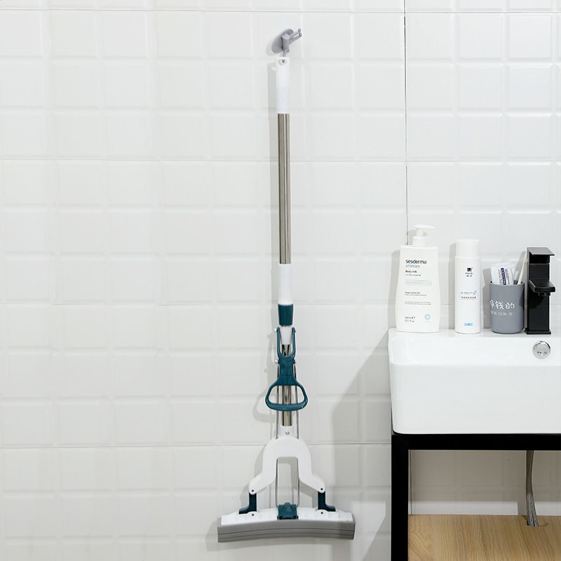 海绵懒人拖把免手洗伸缩拖把挤对折水胶杆批发可地吸水棉拖家用