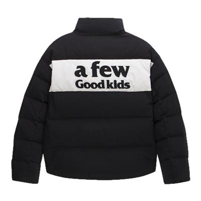 AFGK美式基础撞色立领短款羽绒服