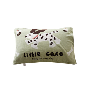 很软 客供剩余面料经过水洗 四层全棉纱布枕巾 纯棉枕垫 一对日系