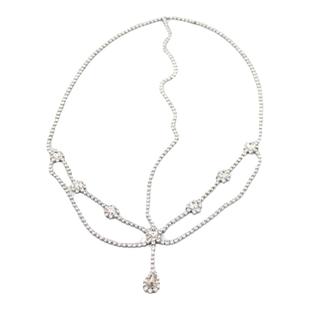 异域风情水滴眉心坠镶钻超仙额链神女变装发链森系精灵写真发饰女