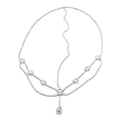 异域风情水滴眉心坠镶钻超仙额链