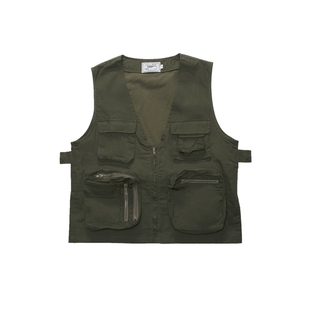 Military functional vest军事机能做训复古拉链马甲男女