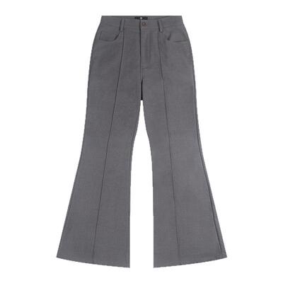 80年代柔和光泽高档喇叭裤西裤