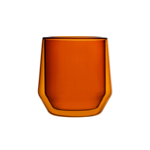 琥珀色双层玻璃咖啡杯女高颜值摩卡拿铁澳白杯小众美式dirty水杯