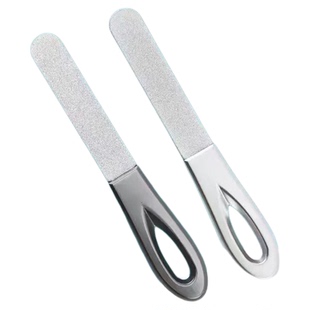 家用精工指甲锉刀不锈钢双面磨甲器打磨修型美甲工具高档指甲锉条