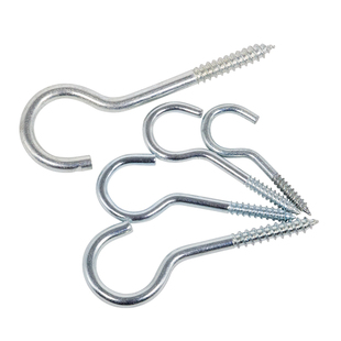 灯钩羊眼圈钩吊挂钩问号钩自攻螺丝尖头钩镀锌带螺丝的挂钩