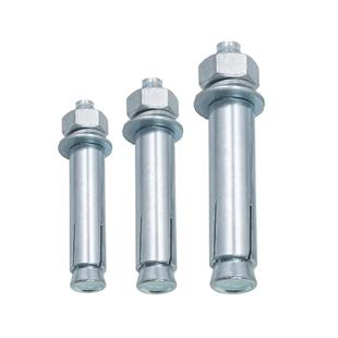 国标镀锌外膨胀螺丝大全加长超长铁膨胀螺栓拉爆管M6M8M10M12-M20